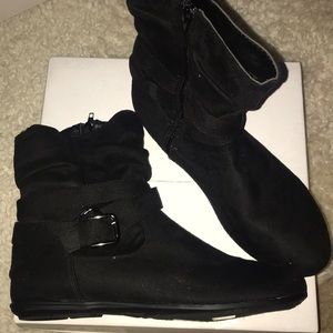 Brand New Black Suede Bootie